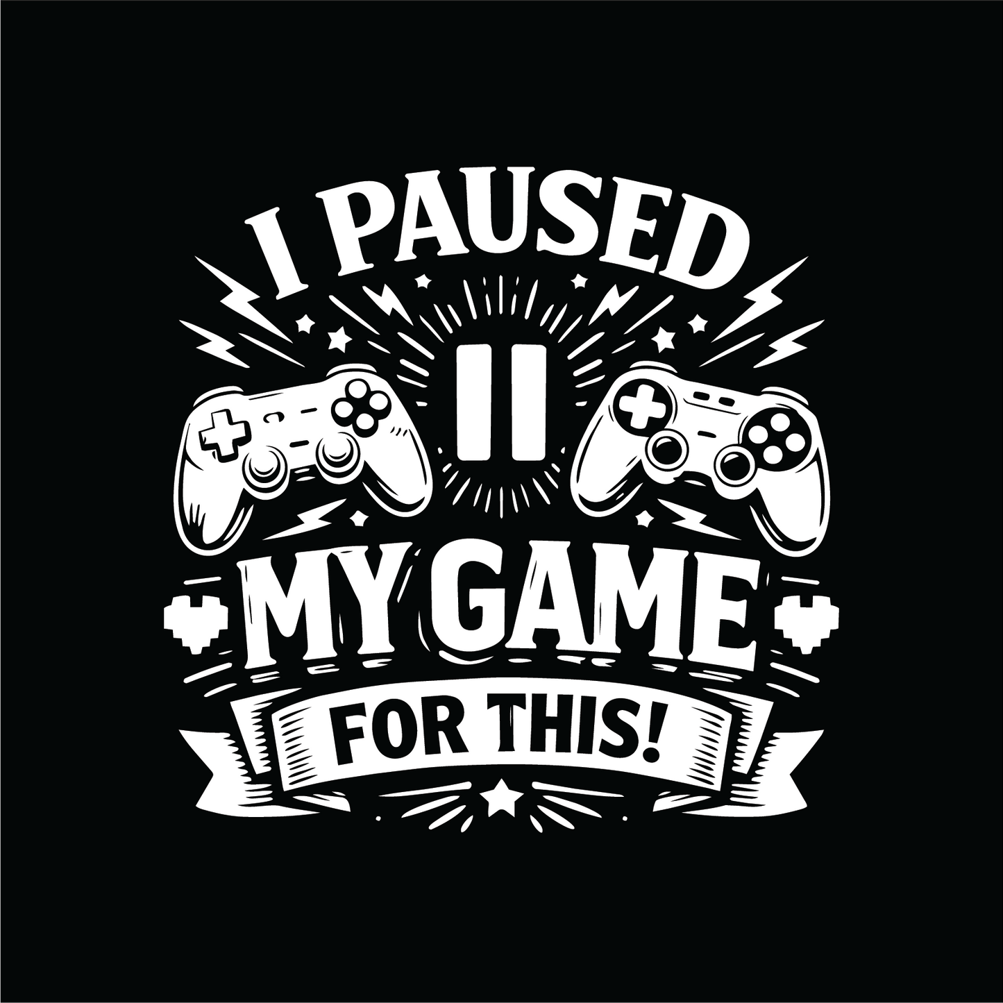 I paused my game for this