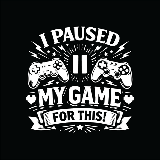 I paused my game for this